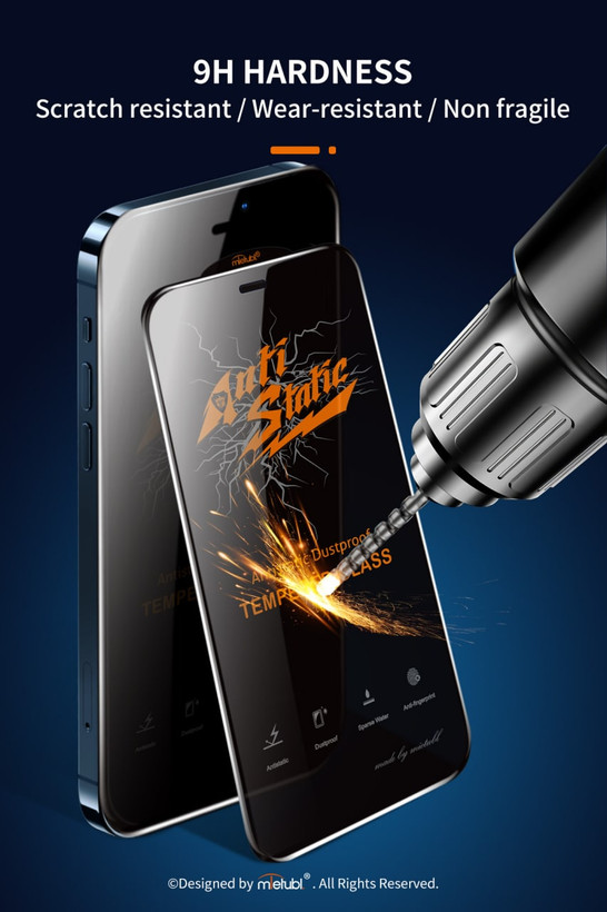 محافظ صفحه نمایش Glass ANTI-STATIC مناسب برای گوشی موبایل اپل iPhone 16