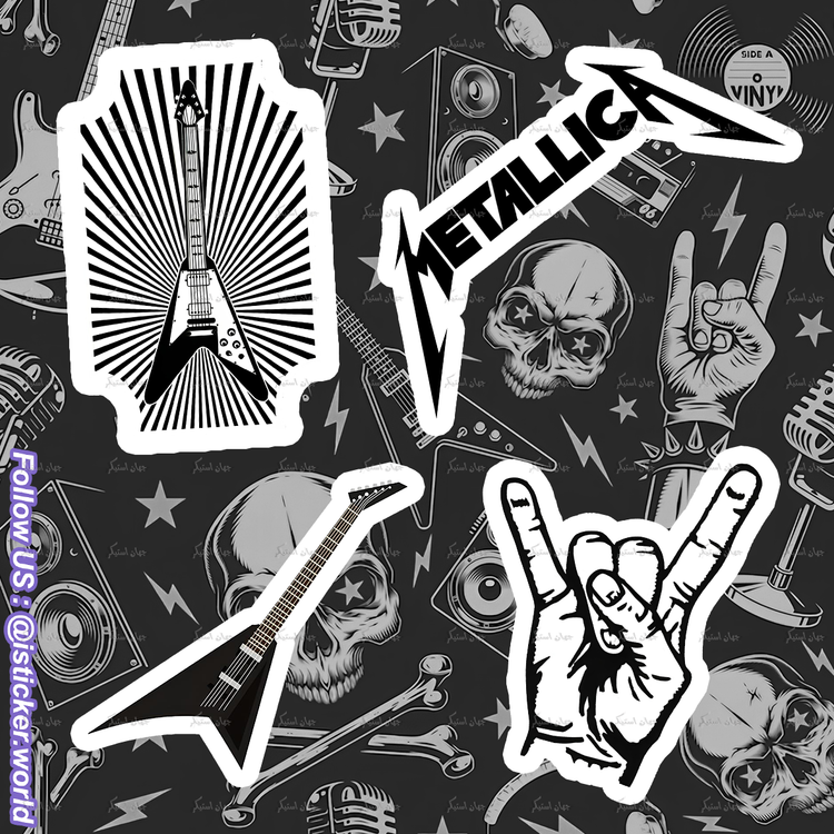 پک استیکر metallica - M07