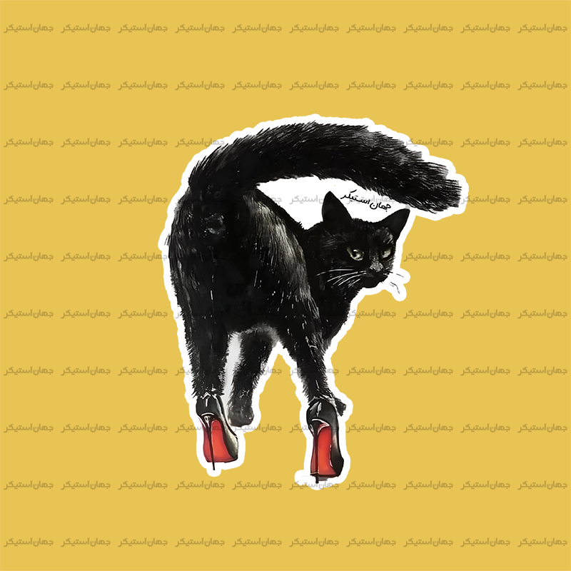 استیکر گربه - cat07