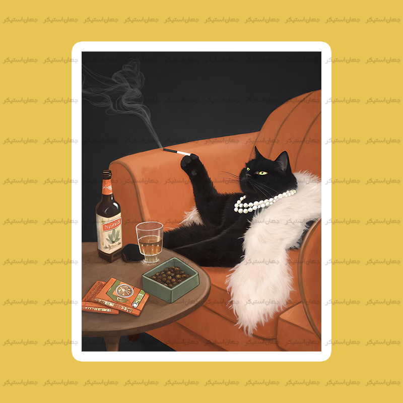 استیکر گربه - cat12