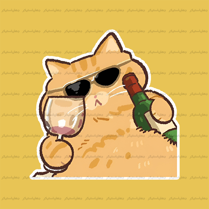 استیکر گربه - cat24