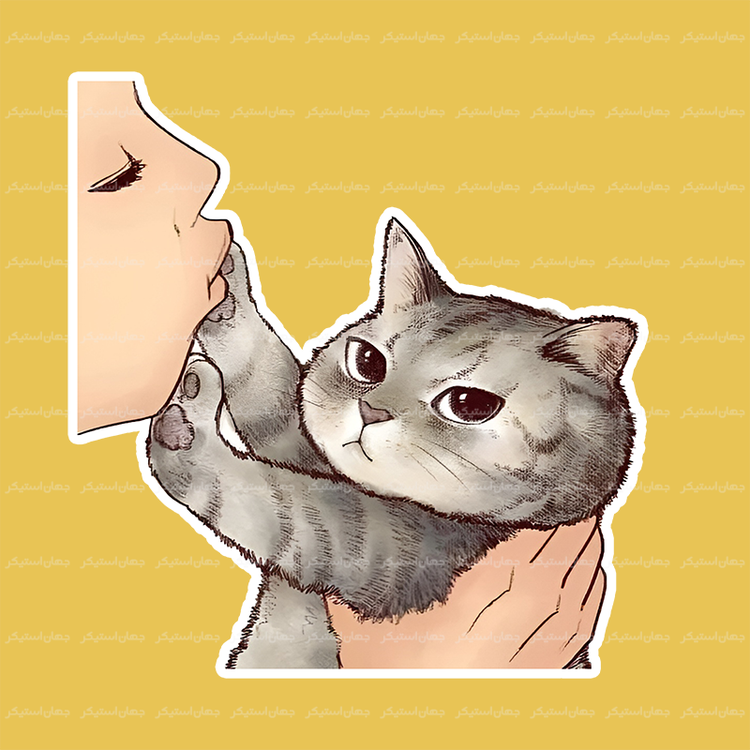 استیکر گربه - cat32
