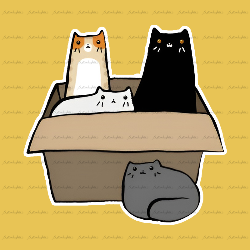 استیکر گربه - cat41