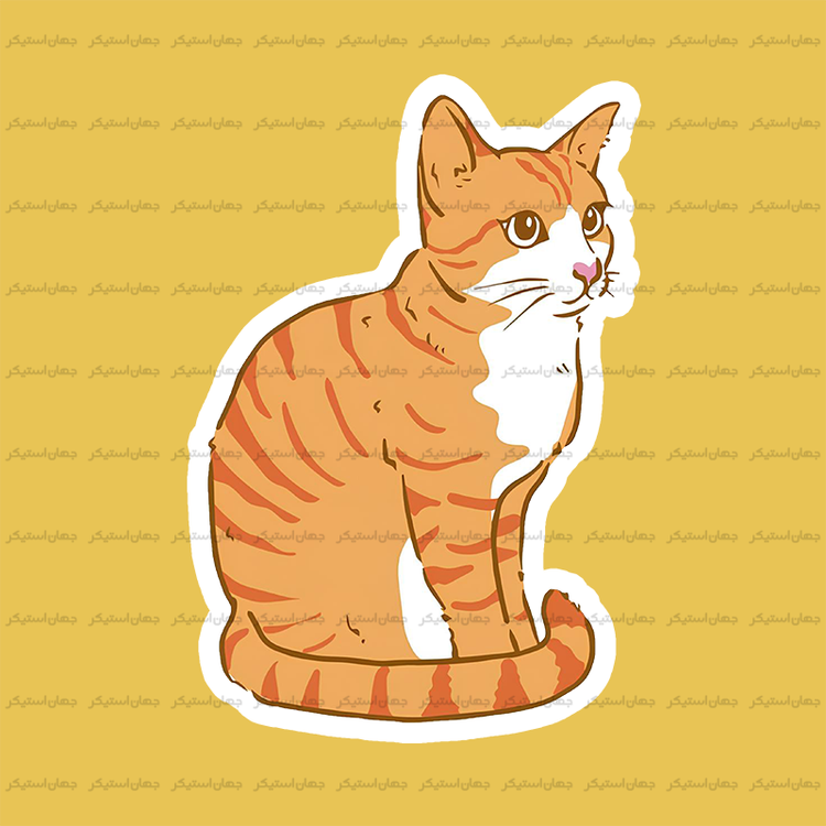 استیکر گربه - cat43