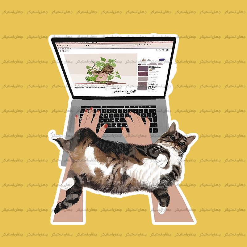 استیکر گربه - cat81