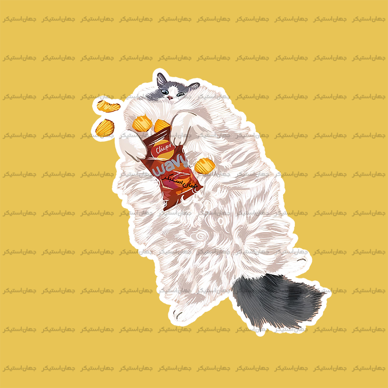 استیکر گربه - cat82