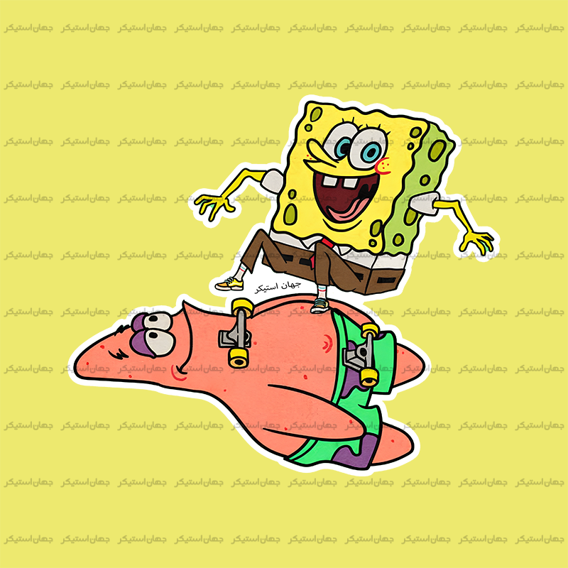 استیکر باب اسفنجی - bob14