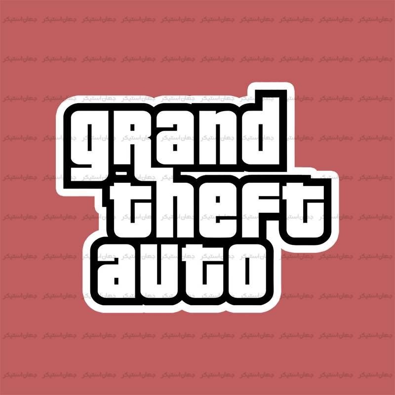 استیکر موبایل و  لپ تاپ طرح gta ضدآب