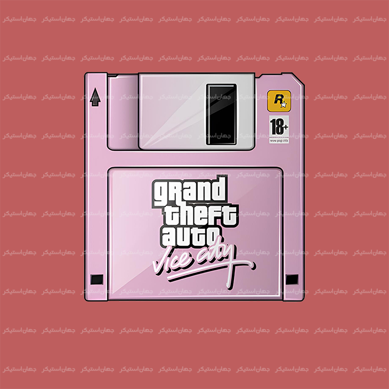 استیکر موبایل و  لپ تاپ طرح gta ضدآب